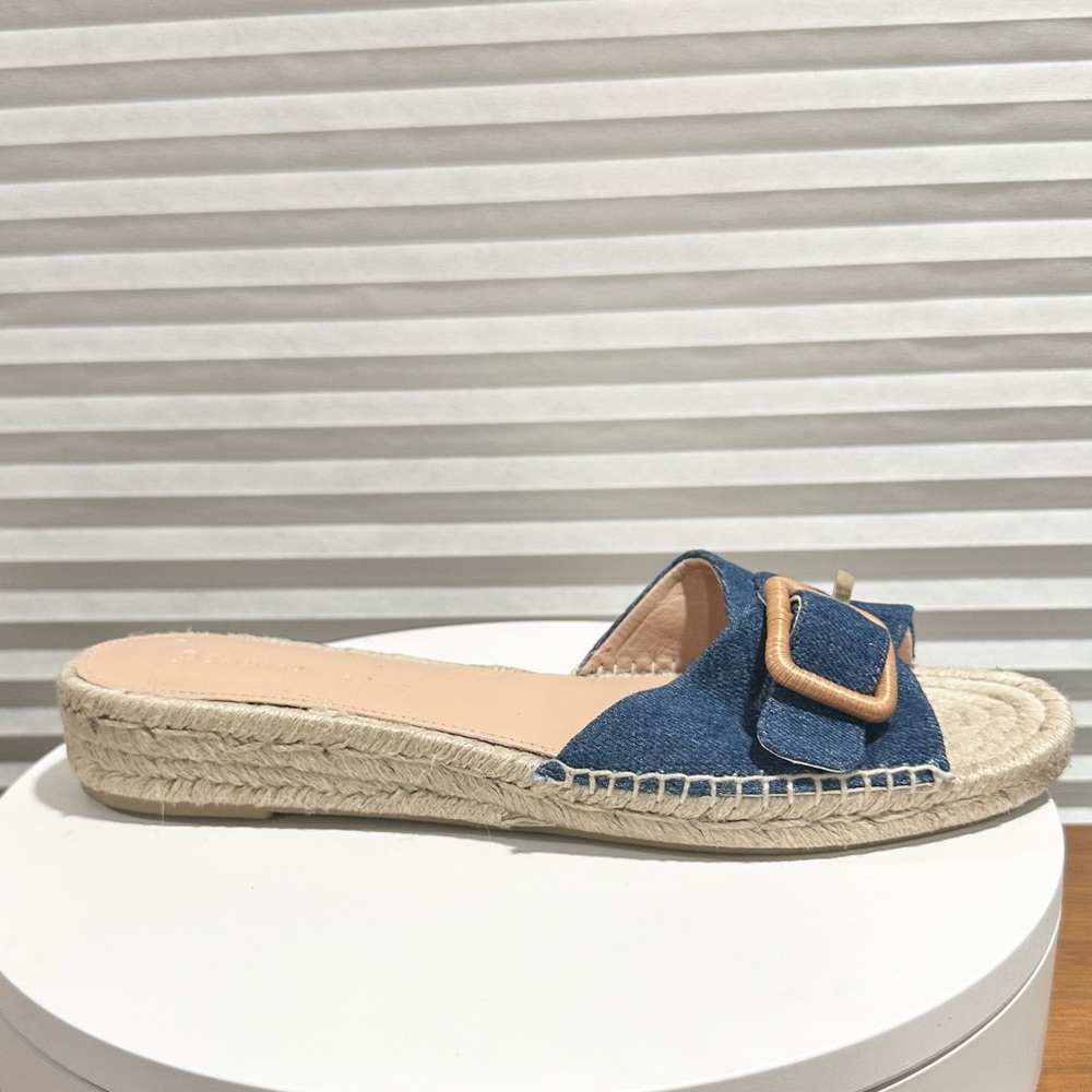 🌹VERONICA BEARD🌹Apa Denim Espadrille Sandals Size: 11 - Picture 5 of 10